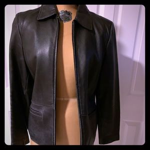 Ladies Kenneth Cole Leather Jacket Size M